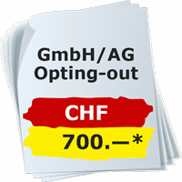 GmbH / AG Opting-out